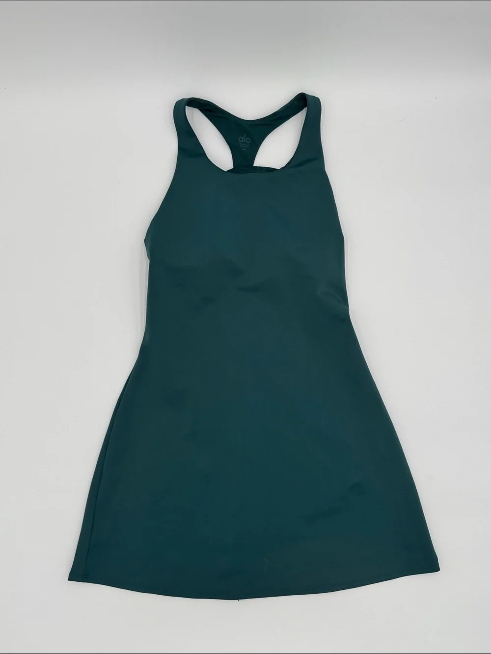 ALO Yoga Teal Green Racerback Dress
